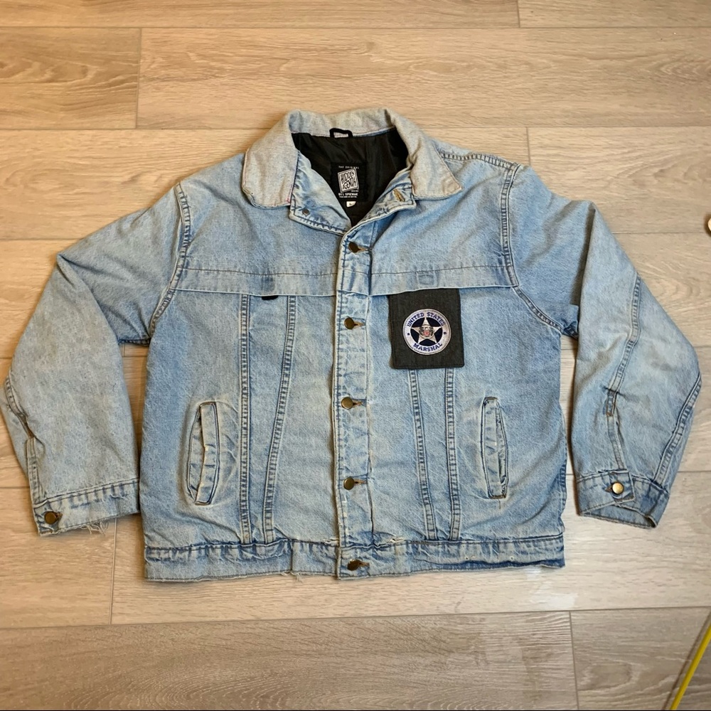 The Original Hidden Agenda denim bomber jacket 
by I. Spiewak